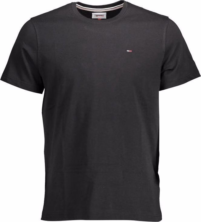 Tommy Hilfiger Black Organic Cotton Men T-Shirt