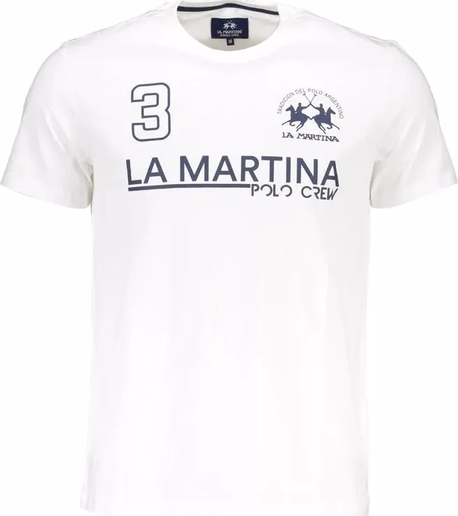 La Martina White Cotton Men's T-Shirt