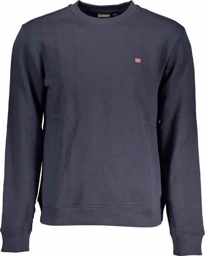 Napapijri Blu Cotton Men Sweatshirt