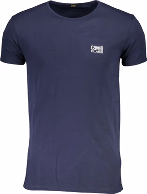 Blue Cotton Men's T-Shirt
