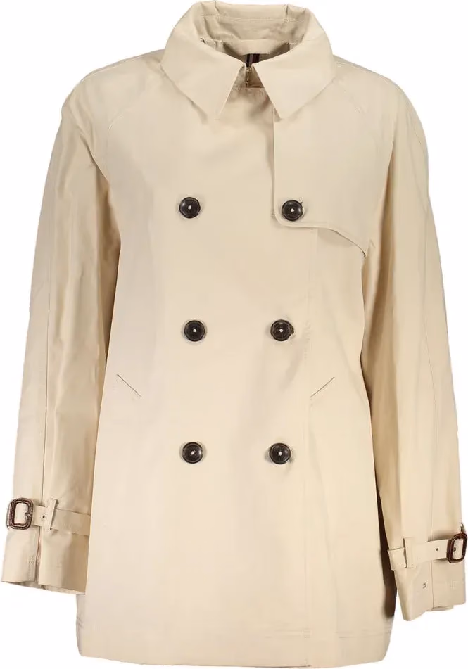 Tommy Hilfiger Beige Cotton Womens Trench Coat