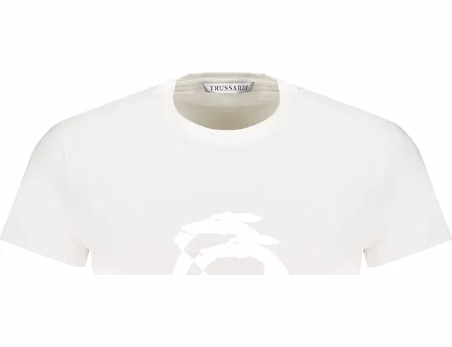 Trussardi White Cotton Men's T-Shirt