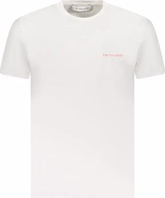 White Cotton Men's T-Shirt