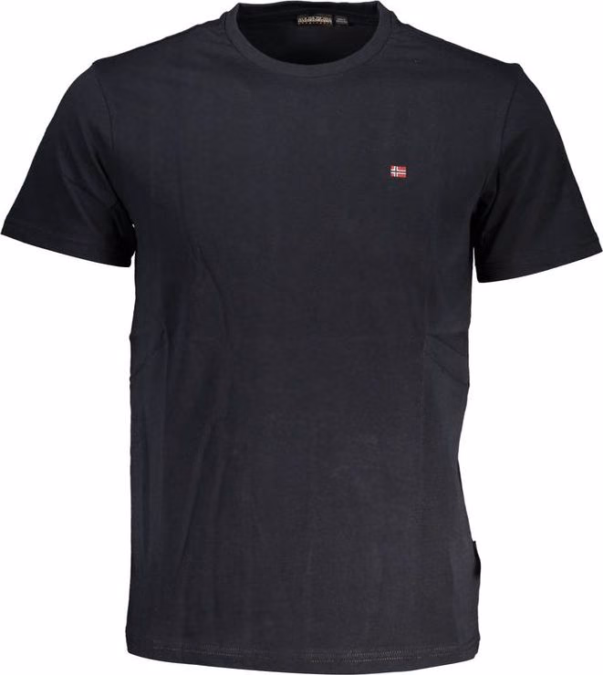 Napapijri Black Cotton Men's T-Shirt