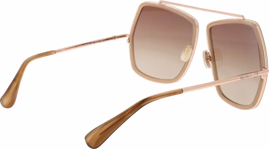 Max Mara Beige Metal Sunglasses