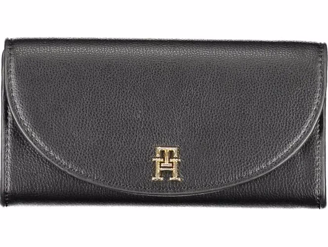 Tommy Hilfiger Black Polyurethane Women Wallet
