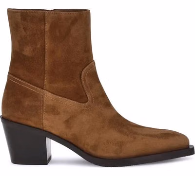 Brown Calf Leather Bos Taurus Ankle Boots