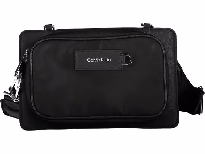 Calvin Klein Black Polyester Men's Shoulder Bag