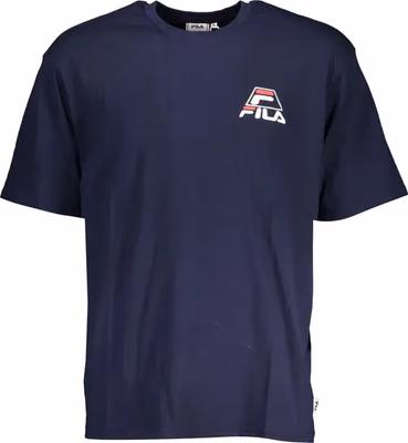 Blue Cotton Men's T-Shirt