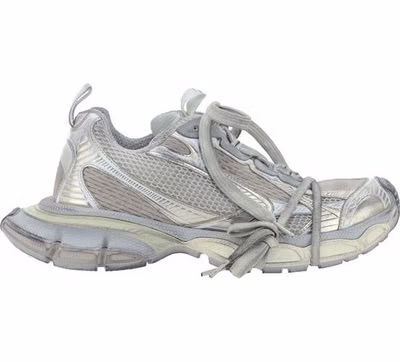 Gray Polyethylene Chunky Sneakers