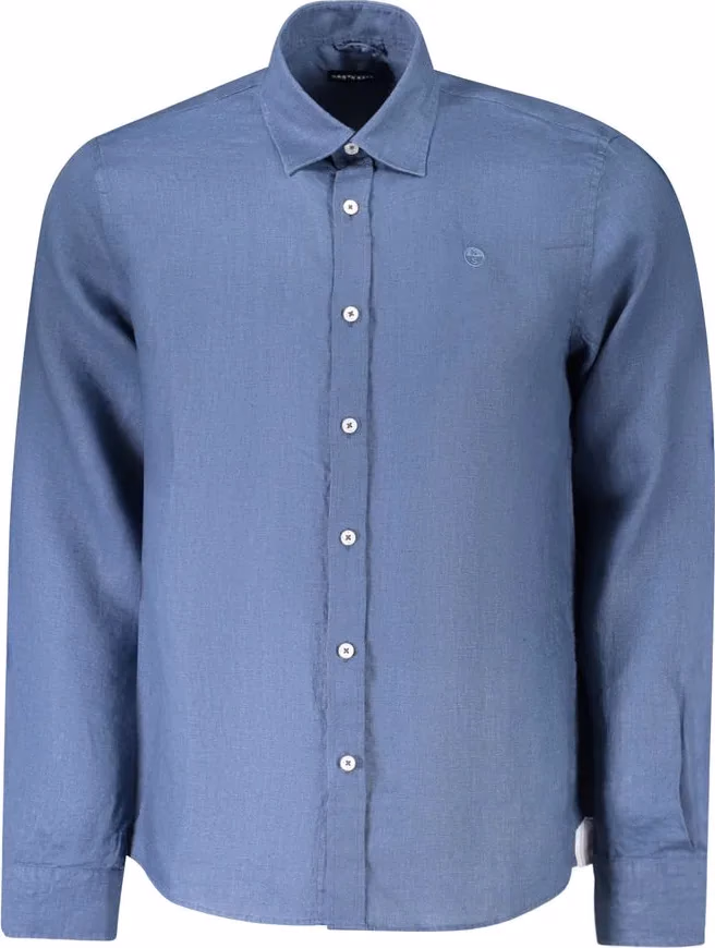 North Sails Blue Linen Men's Shirt