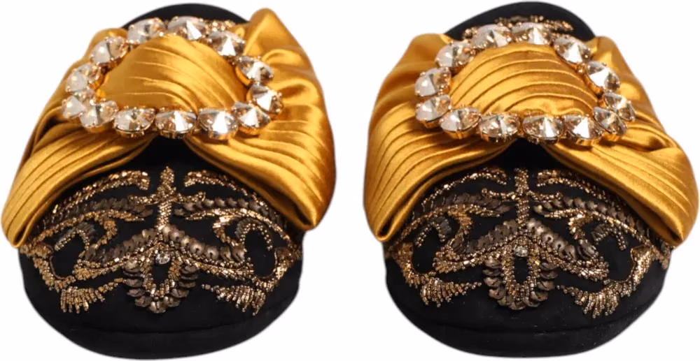 Dolce & Gabbana Multicolor Embellished Flat Sandals Shoes