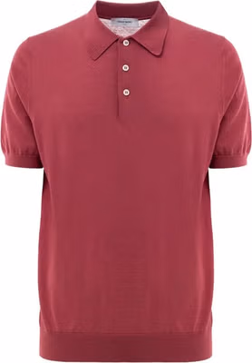 Red Cotton Polo Shirt