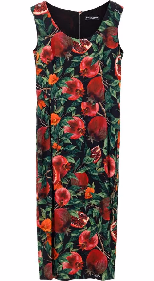 Dolce & Gabbana Bicolor Viscose Long Dress