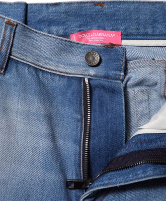 Blue Cotton High Waist Flared Denim Jeans