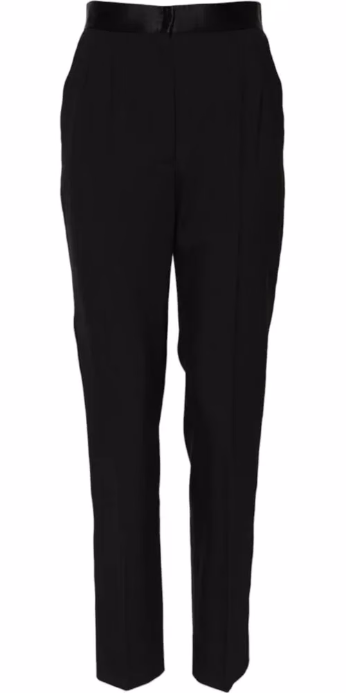 Dolce & Gabbana Black Wool Tapered High Waist Pants