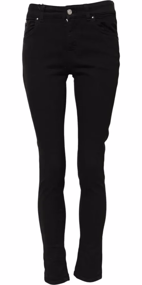 Dolce & Gabbana Black Cotton Skinny Mid Waist Denim Jeans