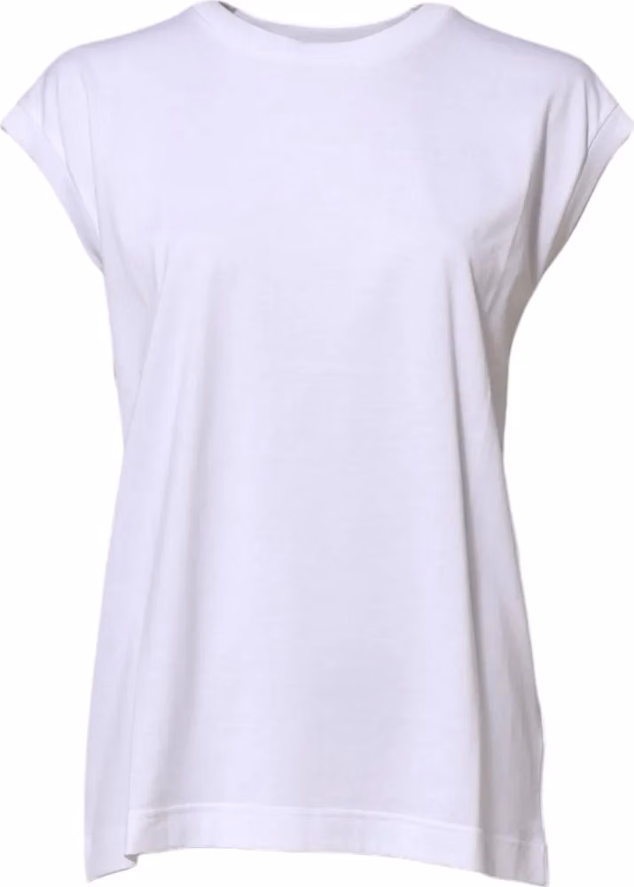 Dolce & Gabbana White Cotton Sleeveless Women Tank T-shirt