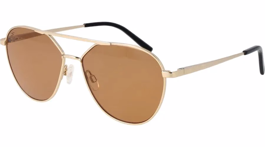 Serengeti Gold Plastic Sunglasses