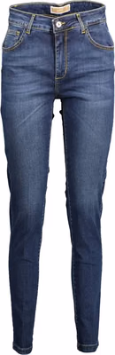 Blue Cotton Women Jean