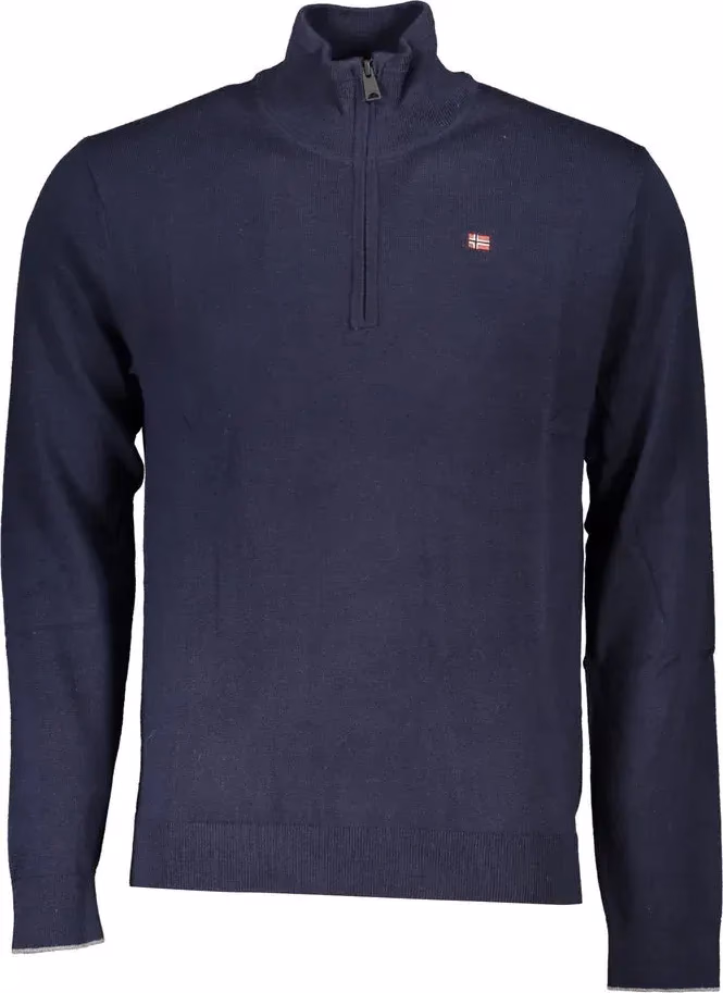 Napapijri Blu Tessuto Mens Sweater