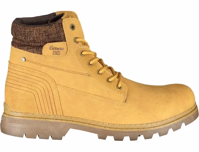 Carrera Giallo Poliestere Mens Stivaletto