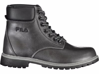 Black Polyurethane Women Ankle Boot
