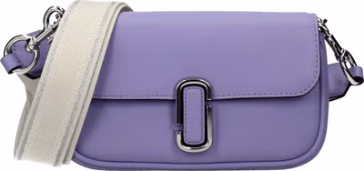 Purple Leather Crossbody Bag