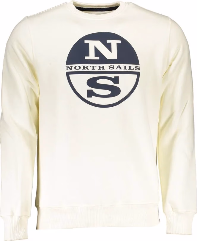 North Sails Bianco Cotton Men Sweatshirt