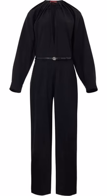 Black Wool Jumpsuit