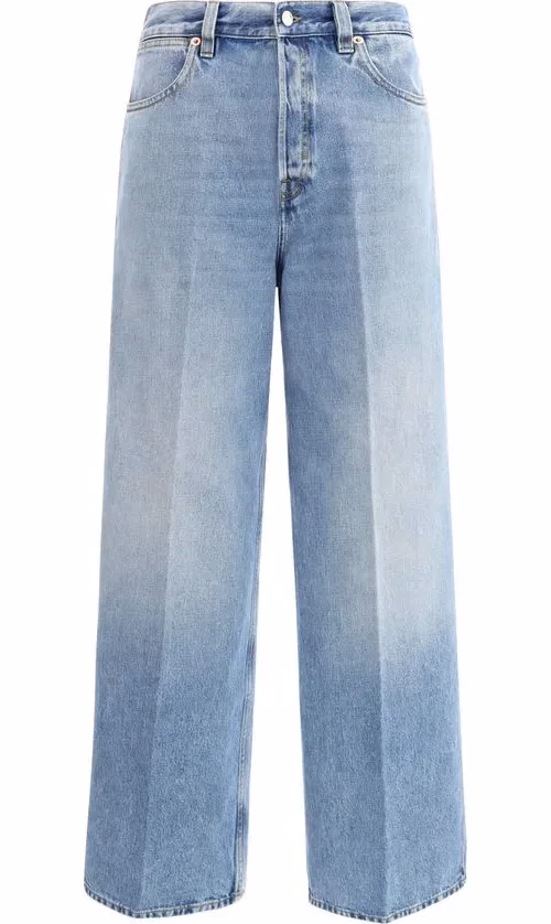 Gucci Light Blue Cotton Jeans Denim