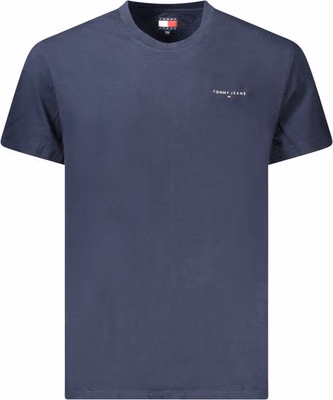 Blue Cotton Men's T-Shirt