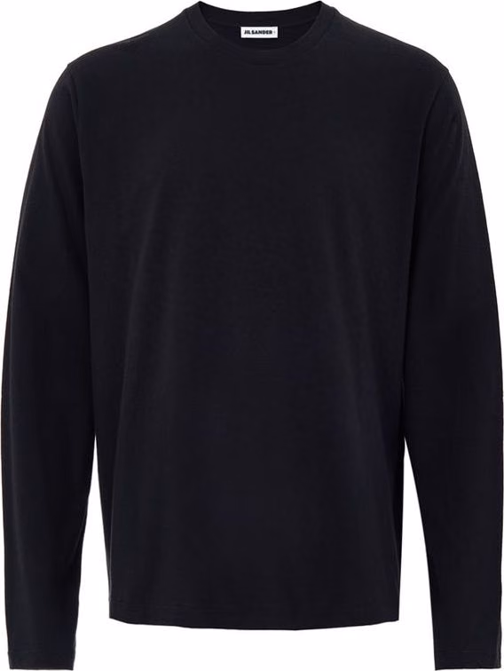 Jil Sander Black Cotton T-Shirt