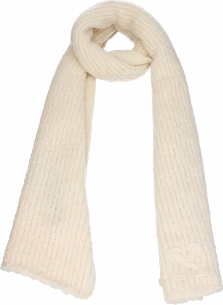 Off-White Beige Wool Scarf