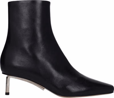 Black Leather Ankle Boots
