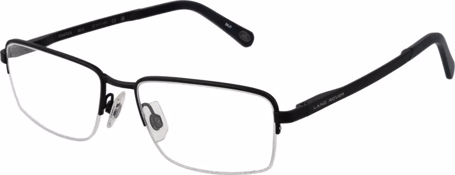 Land Rover Black Stainless Steel Glasses (Frames)