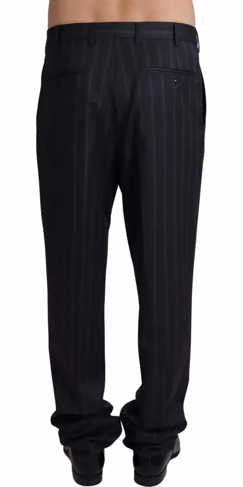 Dolce & Gabbana Gray Wool Blend Formal Trousers Pants