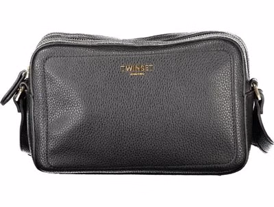 Black Polyurethane Women's Camera Bag