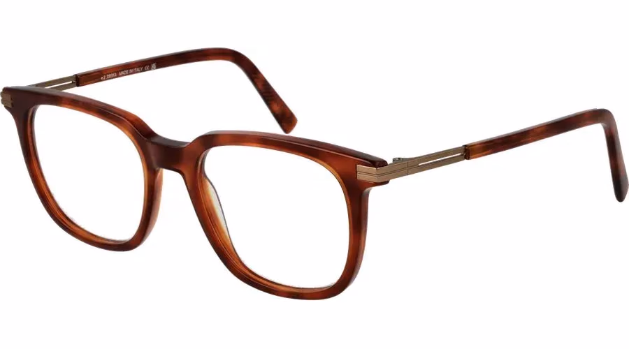 Ermenegildo Zegna Brown Acetate Glasses (Frames)