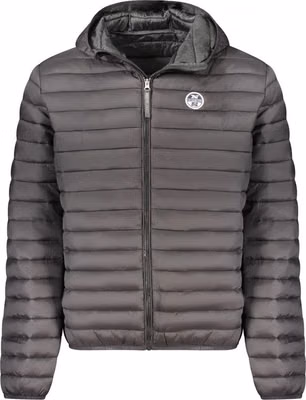 Black Polyester Men's Jacket