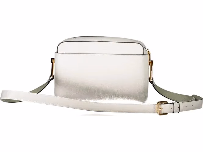 Coccinelle White Leather Shoulder Bag