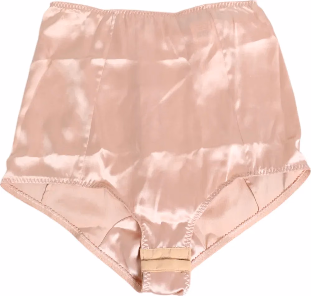 Dolce & Gabbana Pink Acetate High Waist Shorts Panty Underwear