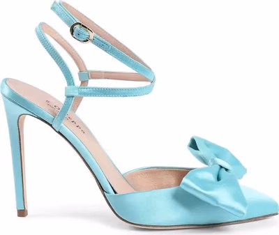 Pink Satin Pumps
