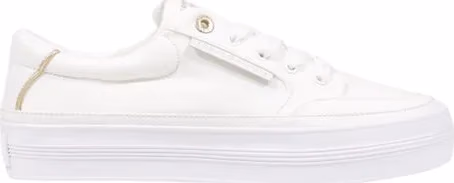 Tommy Hilfiger Cream Recycled Cotton Low Top Sneakers