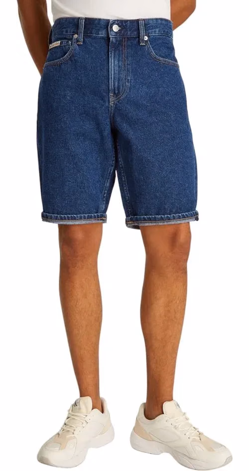 Calvin Klein Jeans Blue Cotton Bermuda Shorts