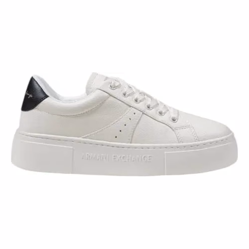 Armani Exchange Black Polyester Chunky Sneakers
