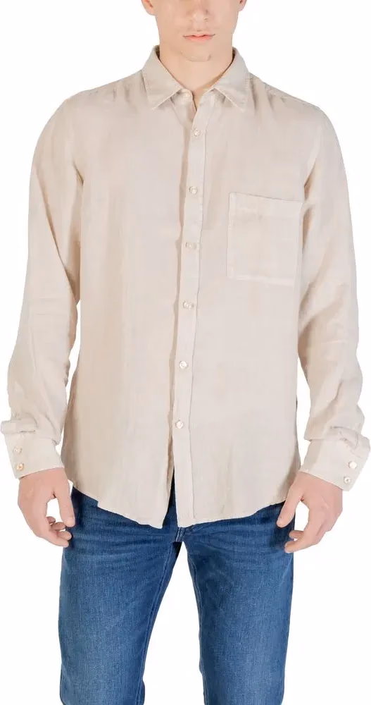 Hugo Boss Beige Linen Shirt