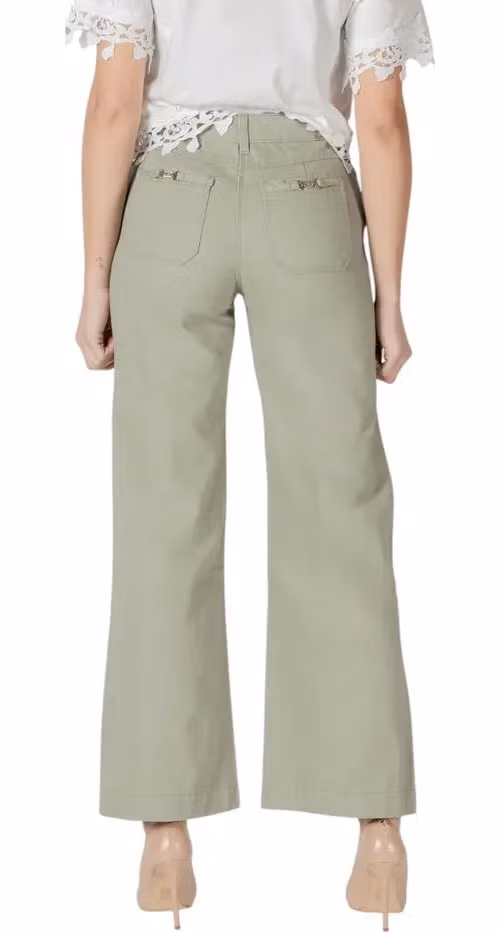 Morgan De Toi Bicolor Cotton Pants