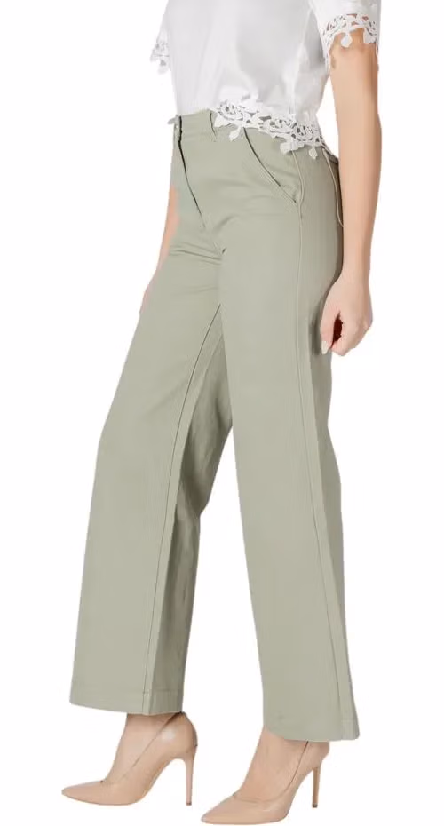 Morgan De Toi Bicolor Cotton Pants