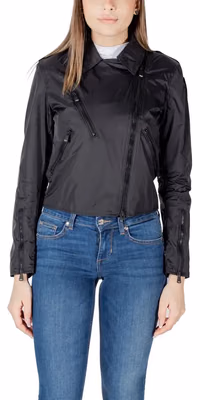 Black Polyamide Biker Jacket